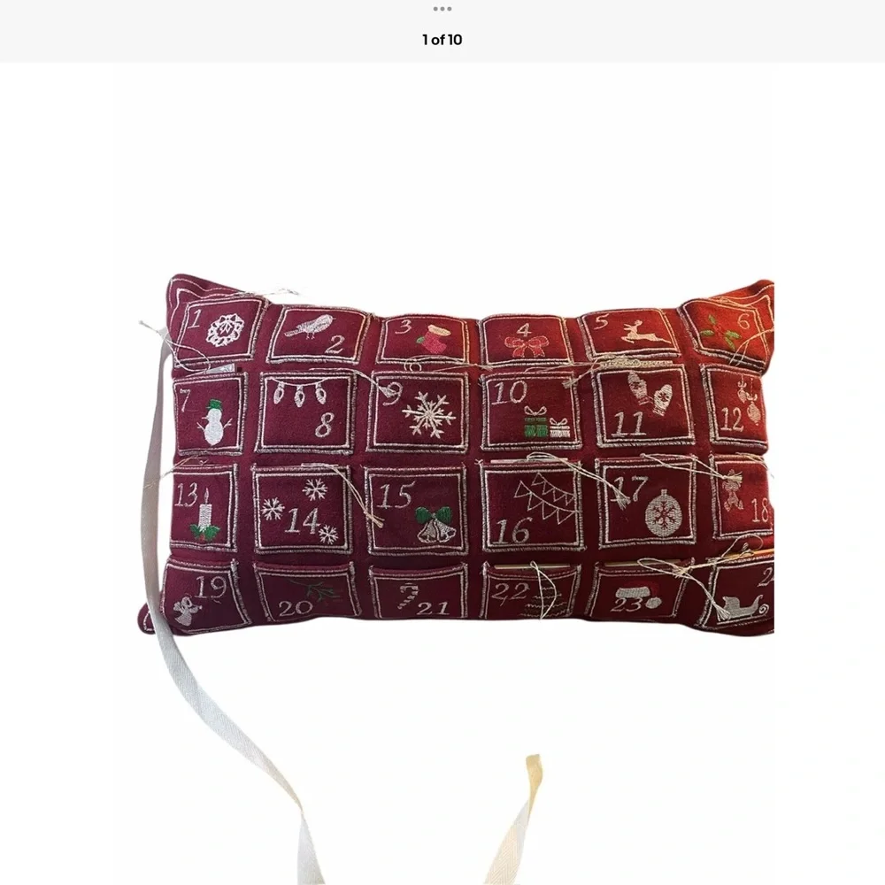 Christmas Advent pillow pockets for  read details